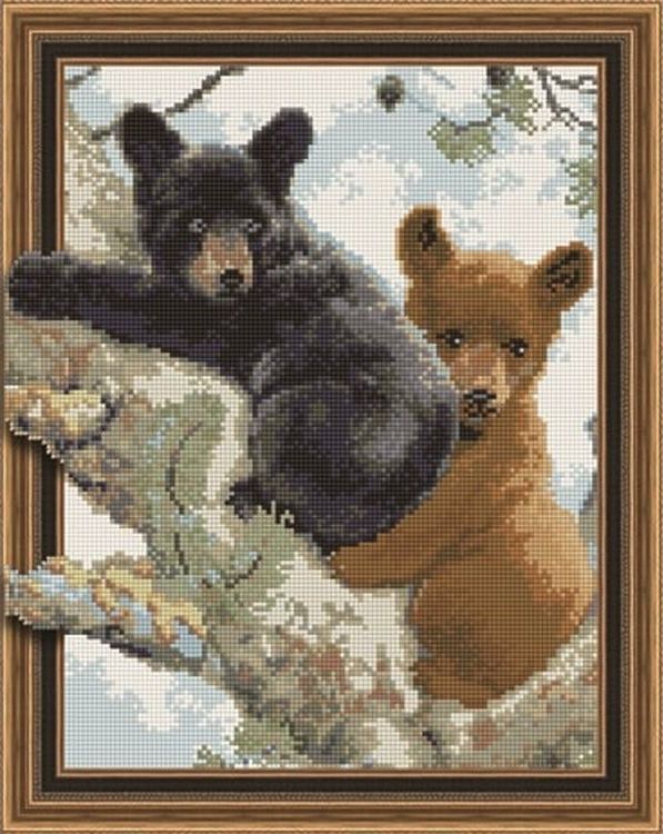 

Алмазная вышивка Painting Diamond Медвежата, 40x50 см, Медвежата