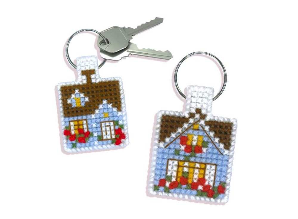 фото Набор для вышивания риолис брелок. уютный домик