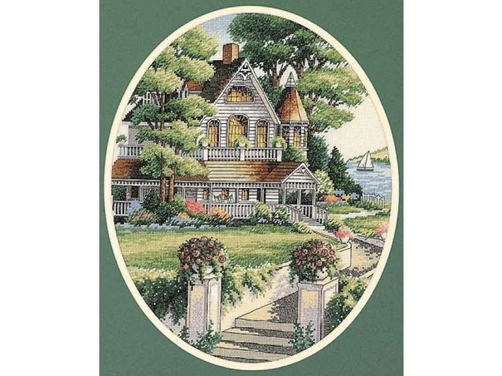 фото Набор для вышивания classic design викторианский дом