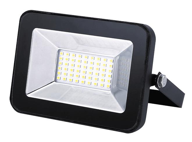 фото Прожектор led 20w 6500k ip65 плоский черный ionich 46748