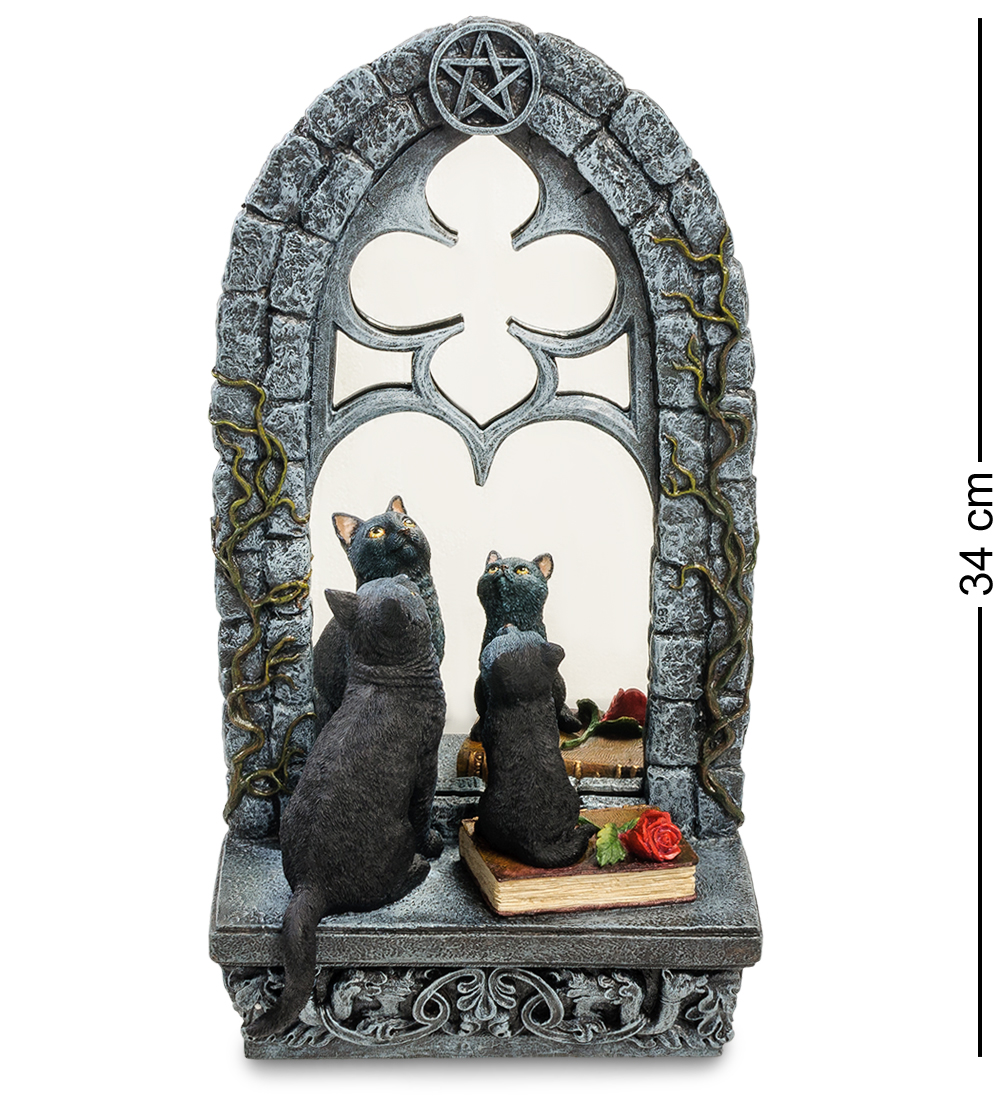 фото Статуэтка "кошка с котенком у зеркала" veronese