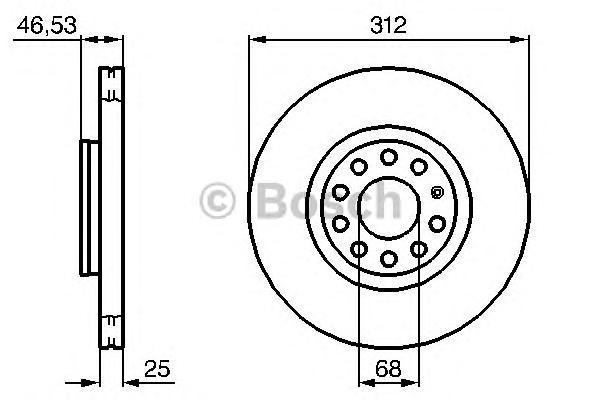 фото Тормозной диск bosch 0986479057