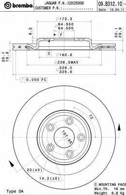 фото Тормозной диск brembo 09b31211