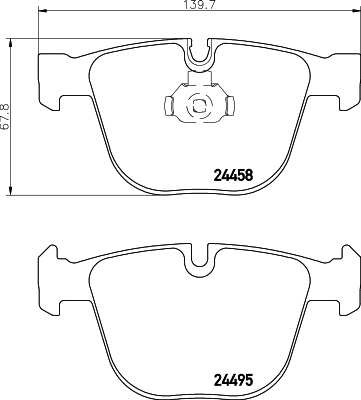 

Комплект тормозных колодок Hella 8DB355013171