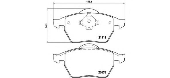 

Комплект тормозных колодок Brembo P85035