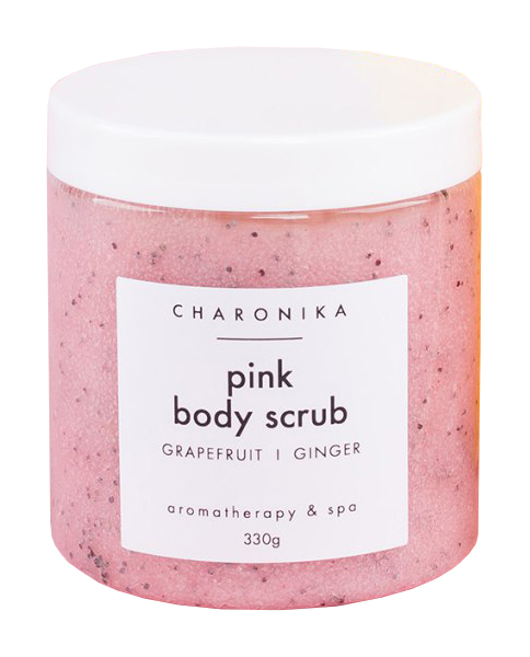 Скраб для тела Charonika Pink Body Scrub Grapefruit/Ginger 330 г масло для душа charonika ваниль янтарь увлажнение и очищение 150 мл