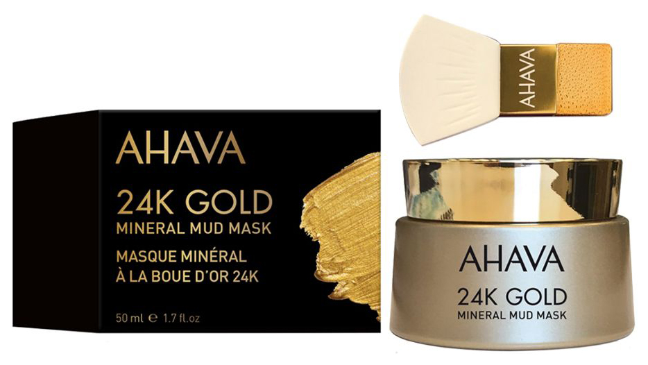 Маска для лица Ahava 24K Gold Mineral Mud Mask 50 мл aravia laboratories маска для лица с антиоксидантным комплексом antioxidant vita mask