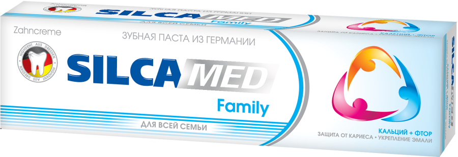 Зубная паста SILCAMED Family зубная паста silcamed витаминный комплекс