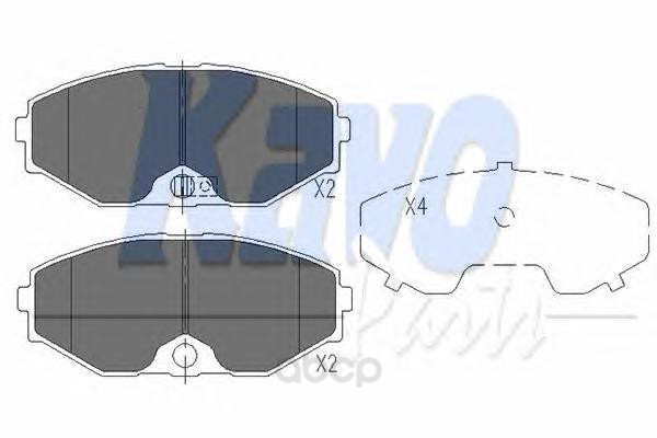 

Колодки тормозные kavo parts KBP6553