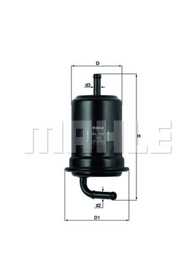 фото Фильтр топливный knecht kl 121 mahle/knecht