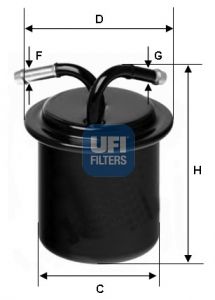 фото Фильтр топливный ufi 31.541.00