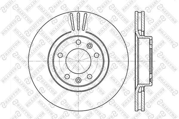 фото Тормозной диск stellox 6020-9920v-sx