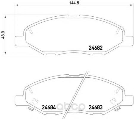 

Тормозные колодки дисковые HELLA 8DB355014371