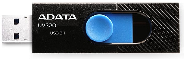 

Флешка ADATA UV320 64ГБ Black/Blue (AUV320-64G-RBKBL), UV320