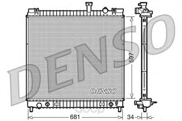 

Радиатор 597x681 Denso DRM46031