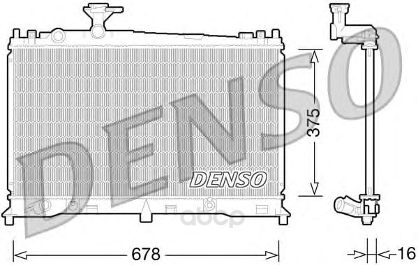 

Радиатор 678x375 Denso DRM44027