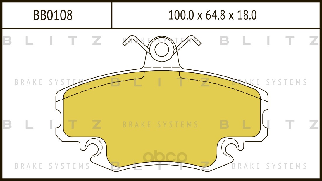 

Тормозные колодки BLITZ передние BB0108