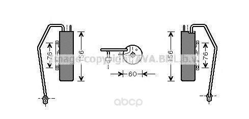 

Осушитель кондиционера Ava для Cadillac bls 06-/Fiat Croma 194 05-/Opel Signum 03- OLD398