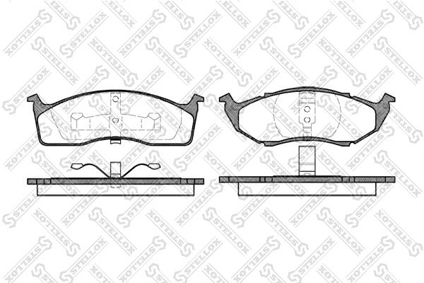 

Тормозные колодки Stellox дисковые 458020BSX