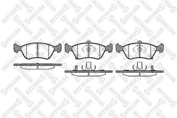 

Тормозные колодки Stellox дисковые 687002BSX