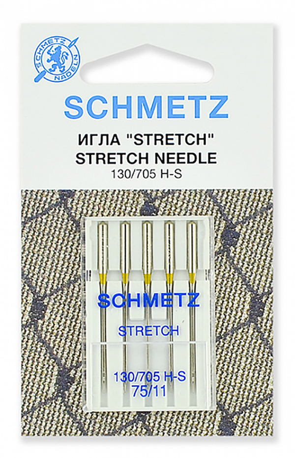 

Иглы стрейч Schmetz 130/705H-S № 75, 5 шт,