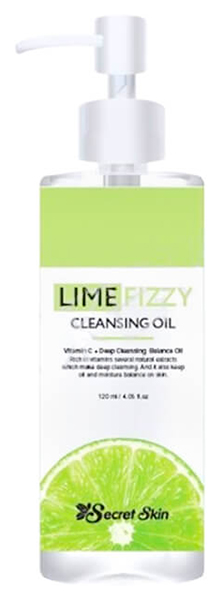 фото Масло для лица secret skin lime fizzy cleansing oil 120 мл