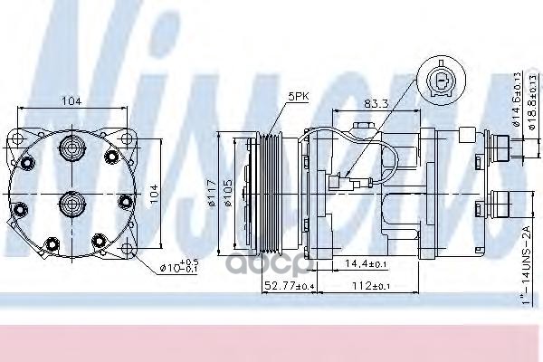 

Компрессор кондиционера Nissens 89123