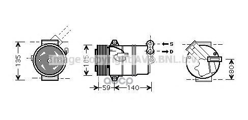 фото Компрессор кондиционера ava quality cooling olak446