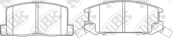 Комплект тормозных колодок NiBK PN1276