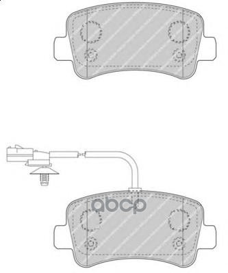 

Комплект тормозных колодок FERODO FVR4348