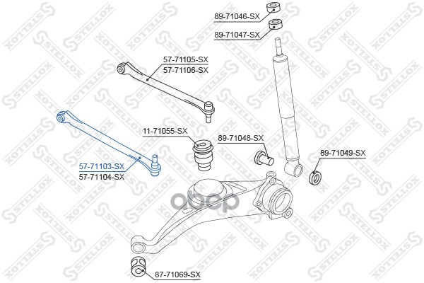 фото Рычаг подвески stellox 5771103sx