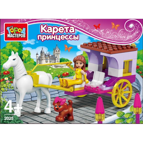 фото Город мастеров конструктор принцесса в карете с питомцем aa-2025-r
