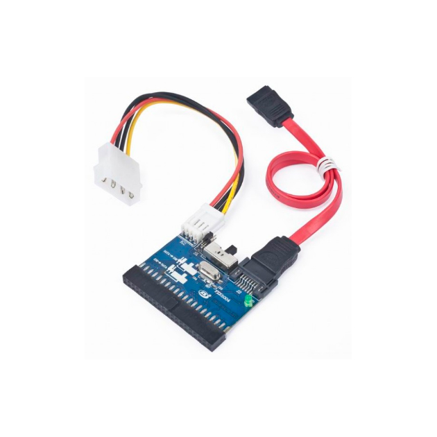 

Адаптер Gembird SATA 7 pin-IDE, M-F Blue/Red (AT0717), AT0717