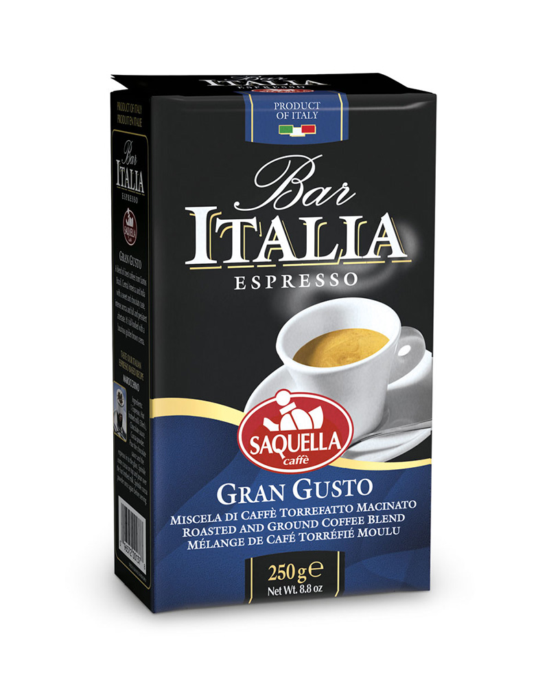 Кофе молотый Saquella bar Italia Gran Gusto 250 г