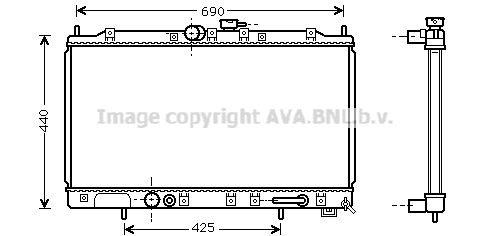 

Радиатор охлаждения двигателя AVA QUALITY COOLING MT2123