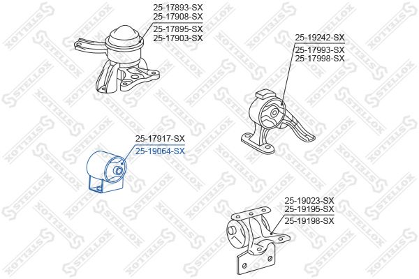 

Опора двигателя Stellox 2519064SX