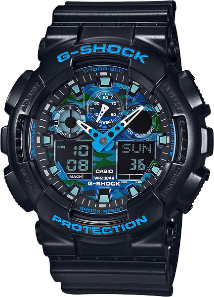 фото Японские наручные часы casio g-shock ga-100cb-1a с хронографом