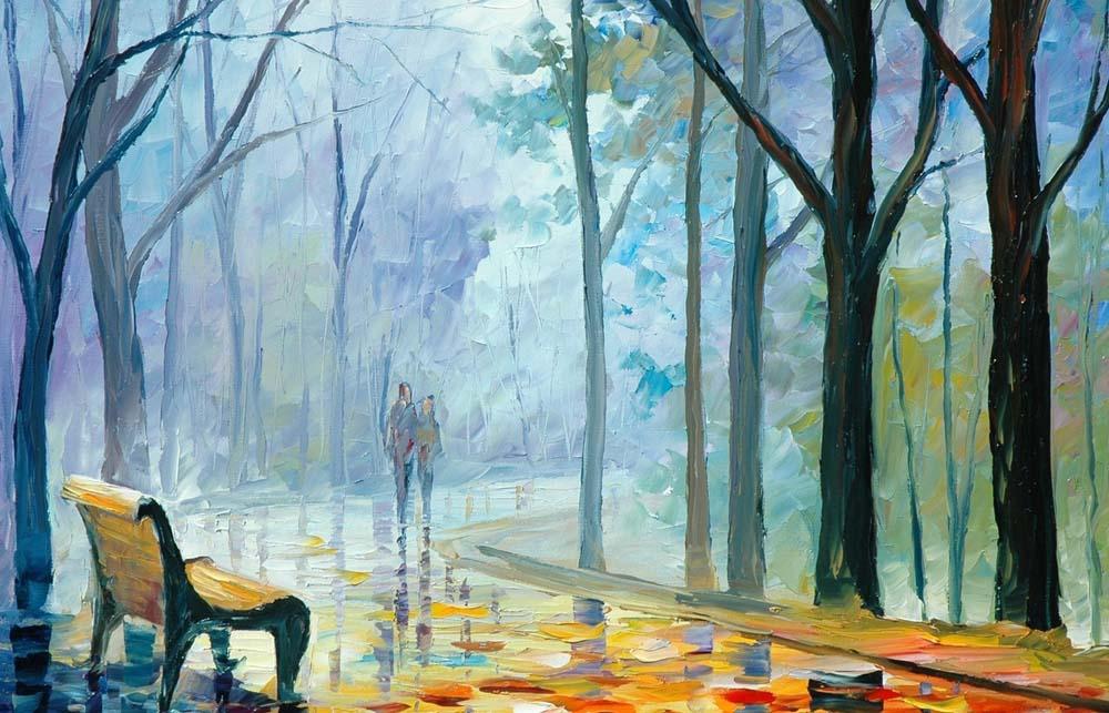 

Картина по номерам Цветной Туманная аллея, 40x50 см, Туманная аллея