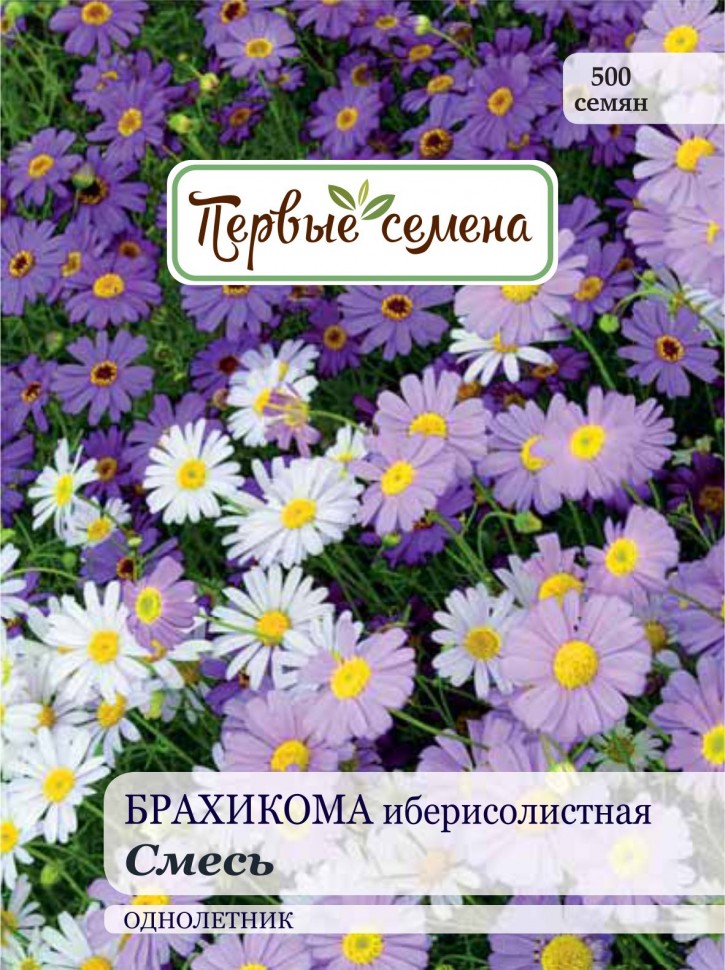 

Семена цветов Первые семена Брахикома иберисолистная, смесь, 0,2 г