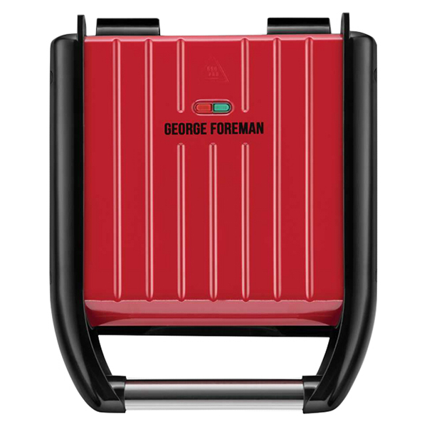 фото Электрогриль george foreman 25030-56 steel grill red russell hobbs