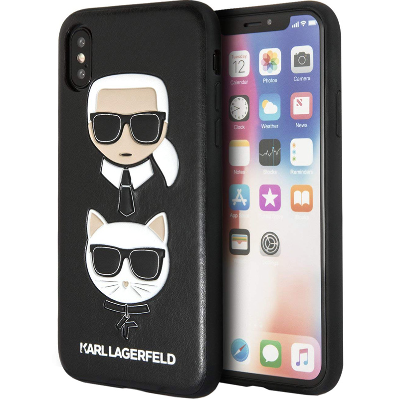 фото Чехол karl lagerfeld «karl and choupette» hard case для iphone xs max black