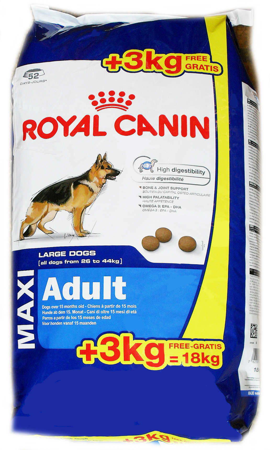 фото Сухой корм для собак royal canin adult maxi, рис, птица, свинина, 18кг