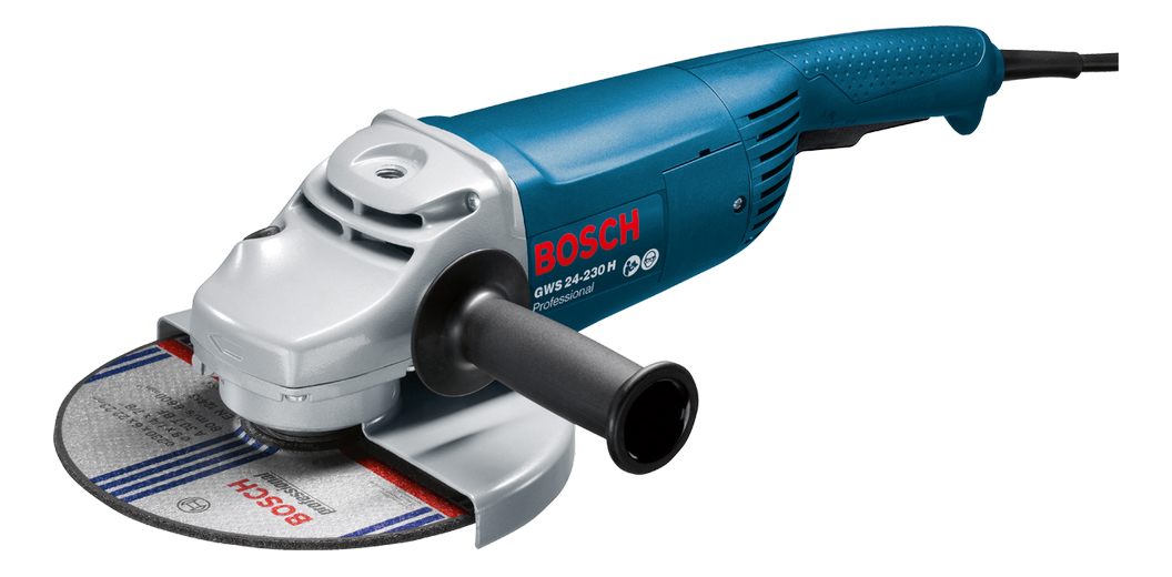 Сетевая угловая шлифовальная машина Bosch GWS 24 - 230 H 601884103 машина металлическая muscle car масштаб 1 32 свет и звук инерция синий