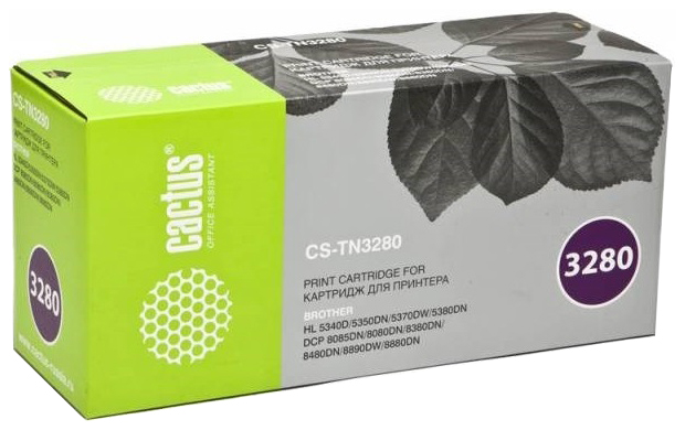 фото Тонер-картридж для лазерного принтера cactus cs-tn3280 черный, совместимый