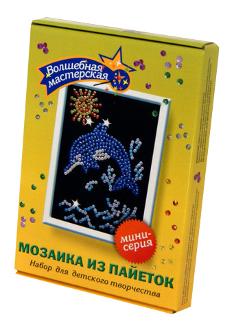 

Мозаика из пайеток Волшебная мастерская Дельфинчик М001, Дельфинчик