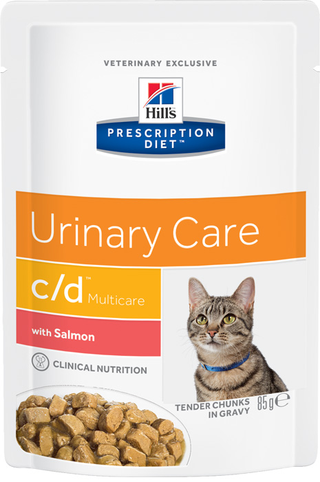 фото Влажный корм для кошек hill's prescription diet c/d urinary care, лосось, 12шт, 85г