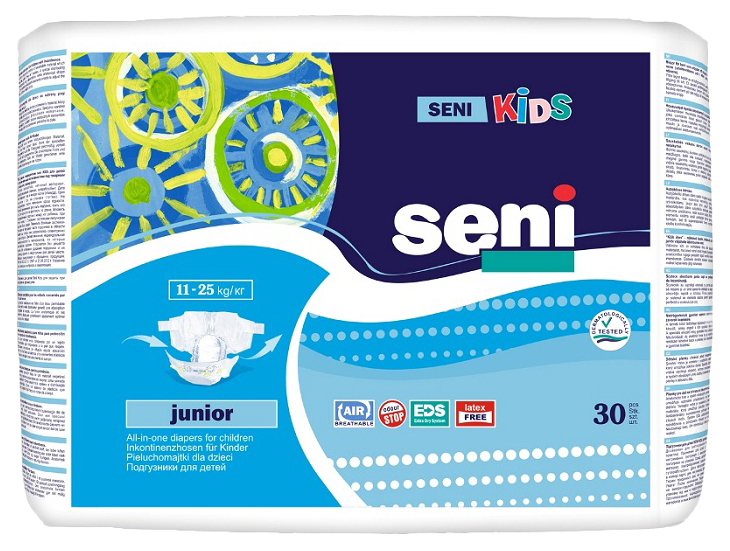 

Подгузники Seni Kids Junior (11-25 кг), 30 шт., Junior