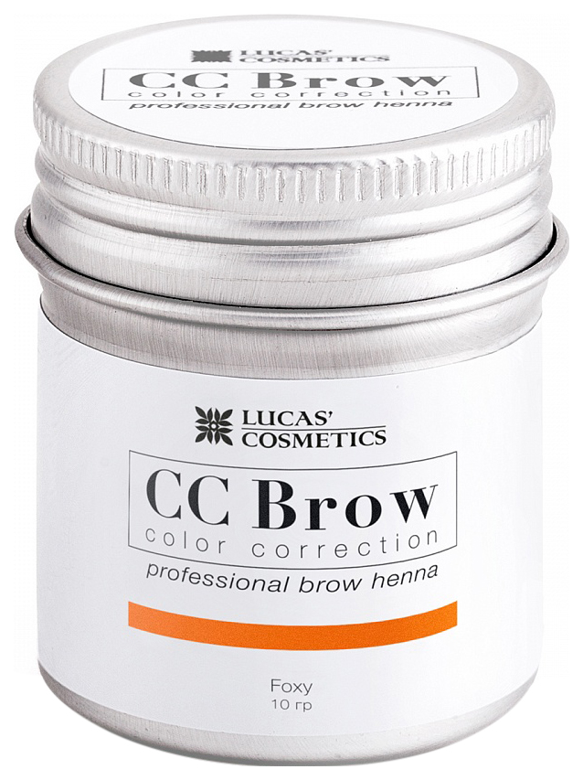 Хна для бровей LUCAS' COSMETICS CC Brow Foxy баночка 10 гр lucas скраб для бровей peeling brow scrub cc brow