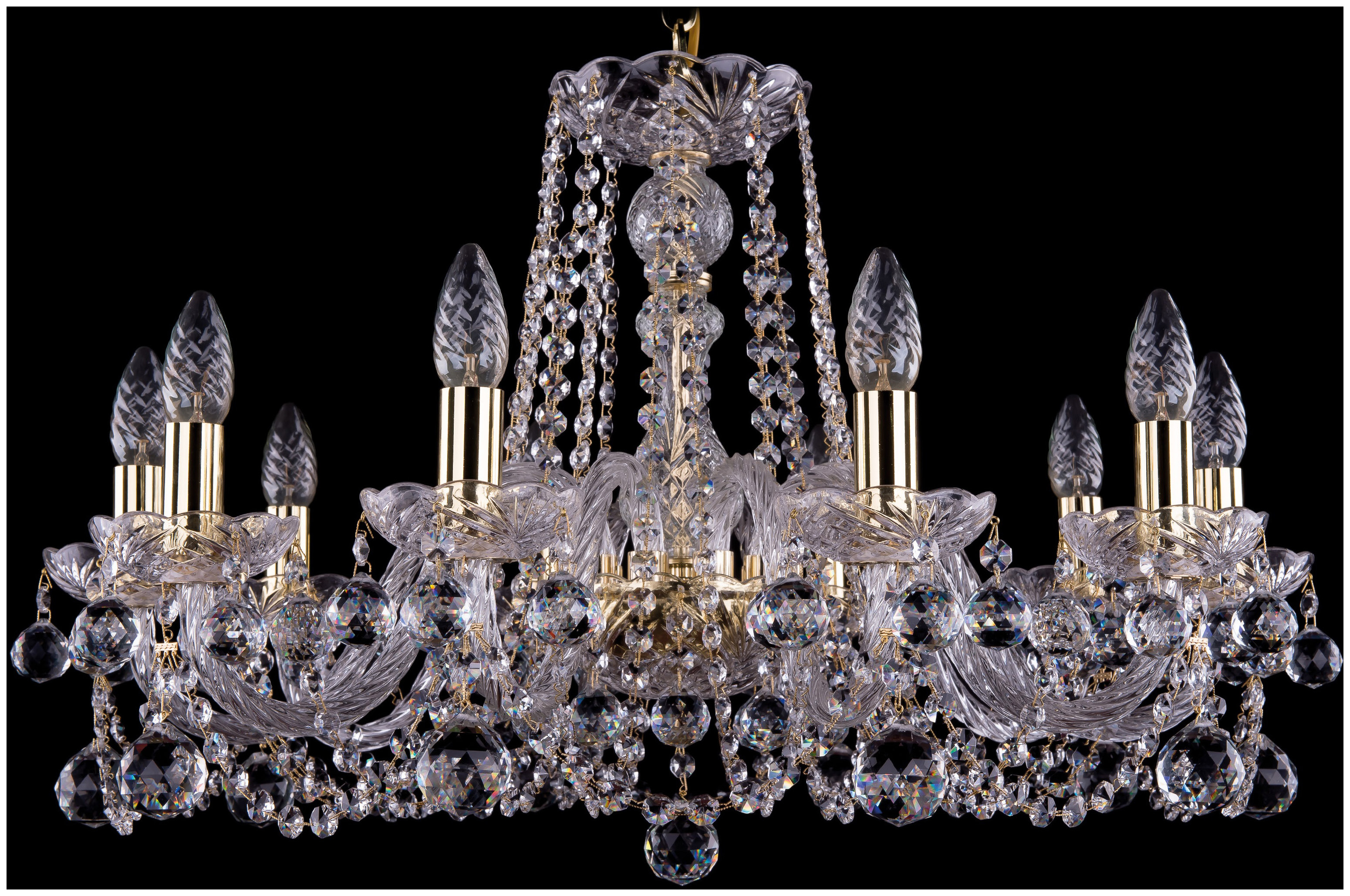 

Люстра подвесная Bohemia Ivele Crystal 1402/10/240/G, 1402/10/240/G