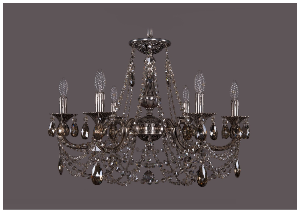 

Люстра подвесная Bohemia Ivele Crystal 1702/6/265/C/NB/R731, 1702/6/265/C/NB/R731